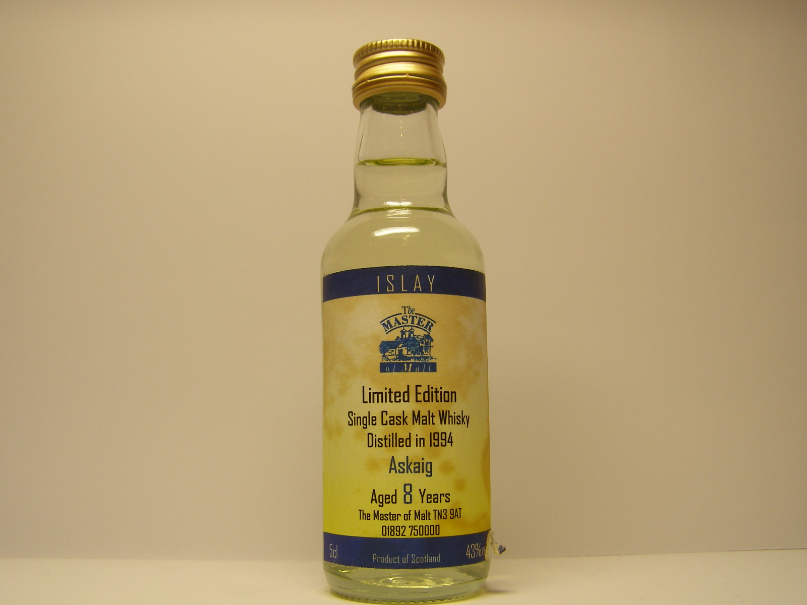 ASKAIG ISCMW 8yo 1994 "Master of Malt" 5cl 43%vol